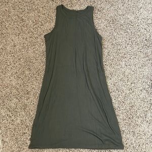 Olive green ribbed tank top dress from Mossimo. Size x-small.